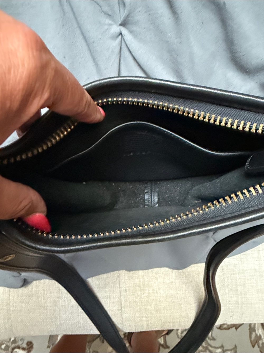 Coach Black Leather Adjustable Strap Crossbody - Picture 8 of 12